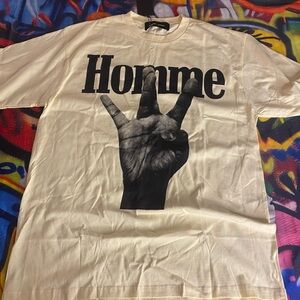 Brand new homme femme T shirt white shirt